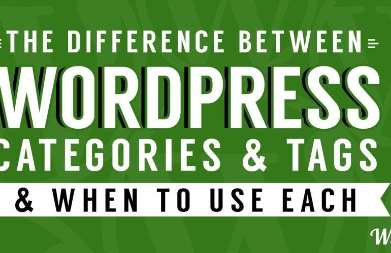 WordPress Categories vs Tags